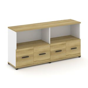 Шкаф две широкие секции, 2 ниши