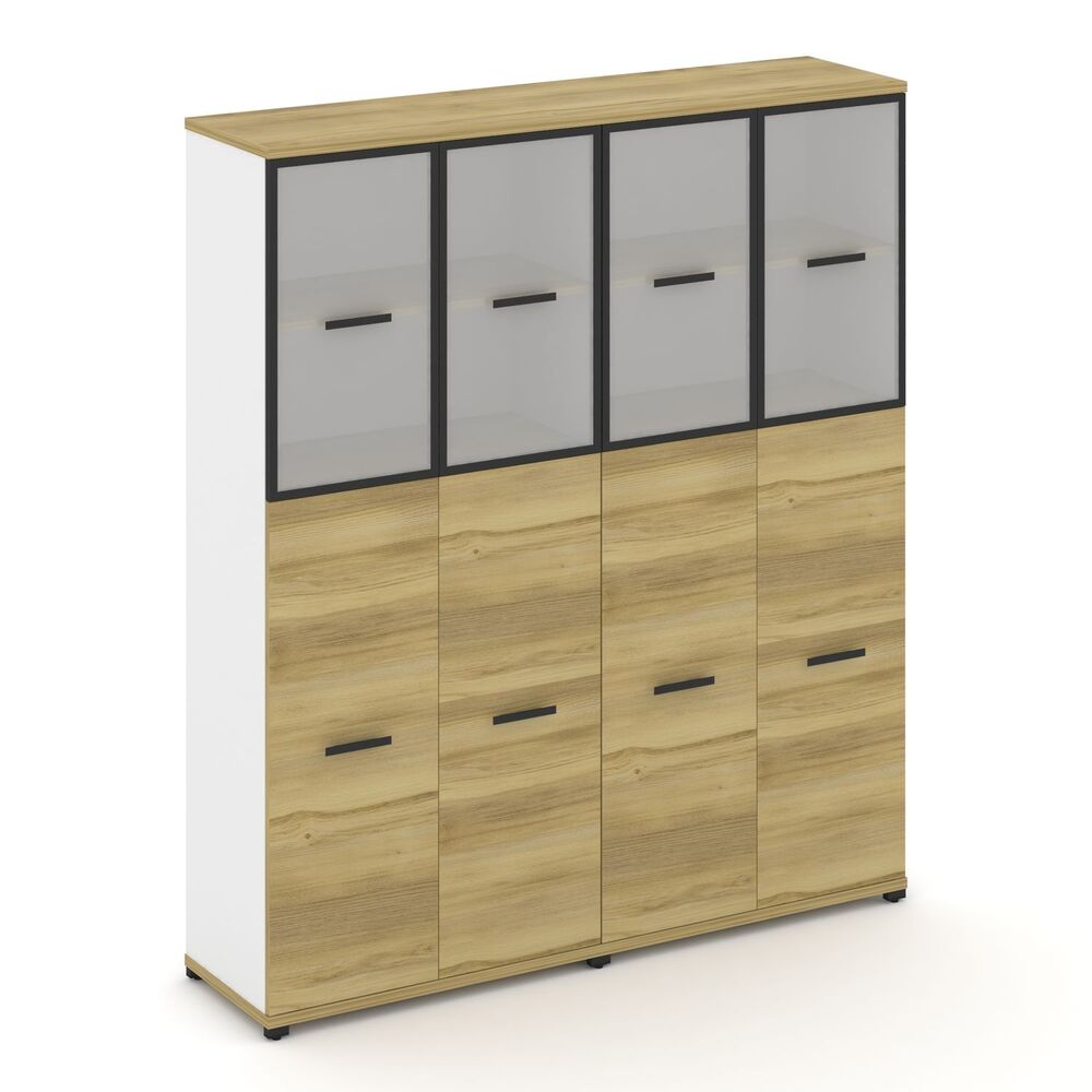 Шкаф две широкие секции, 5 ниш