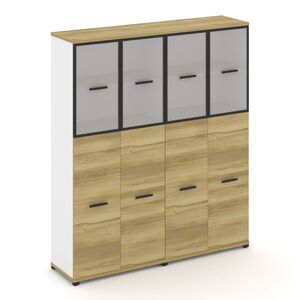 Шкаф две широкие секции, 5 ниш