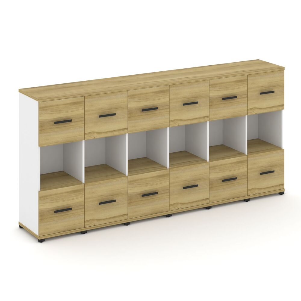 Шкаф шесть узких секций, 3 ниши