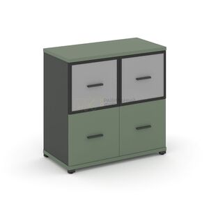 Шкаф одна широкая секция, 2 ниши