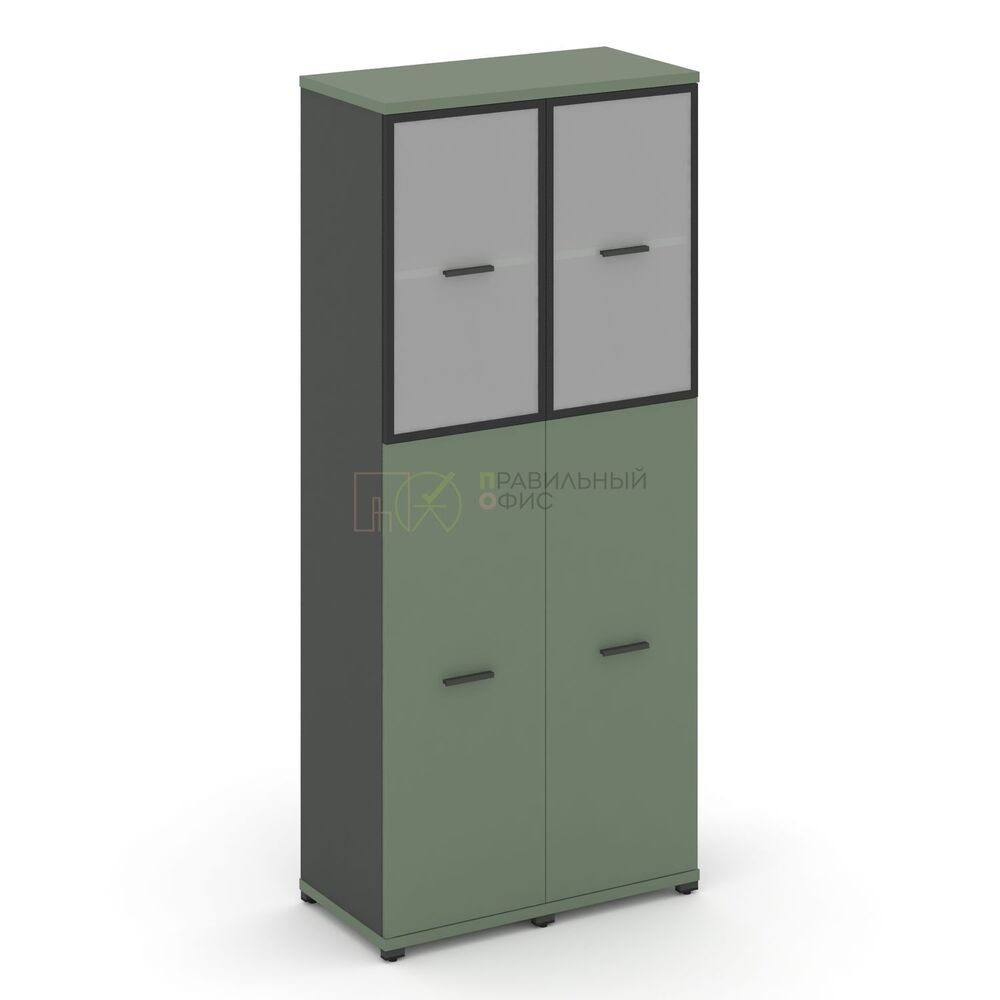 Шкаф две узкие секции, 5 ниш