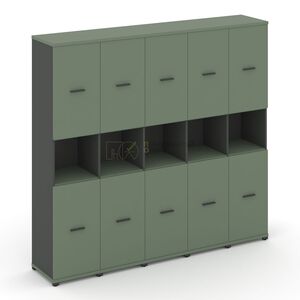 Шкаф пять узких секций, 5 ниш