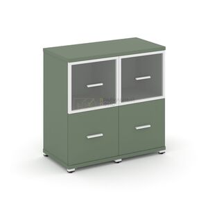 Шкаф две узкие секции, 2 ниши