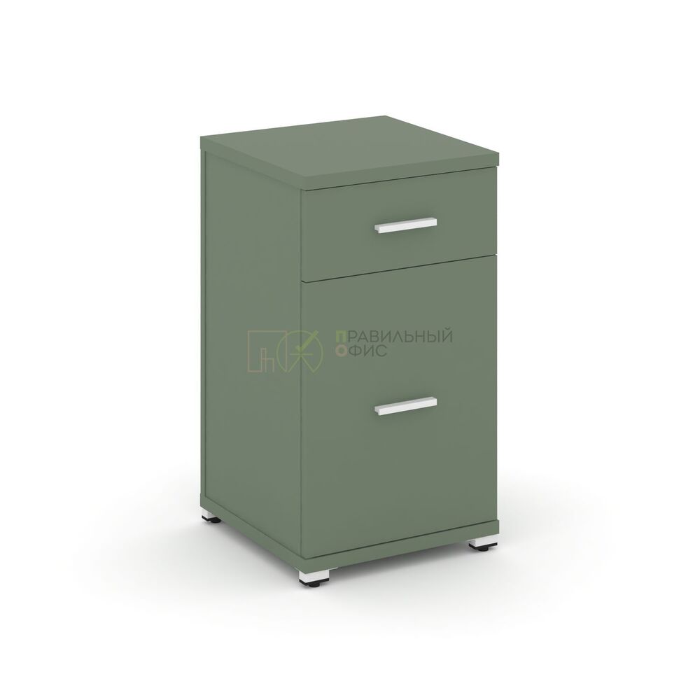 Тумба опорная/приставная 1 ящик + 1 распашной фасад