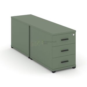 Тумба двухсторонняя опорная/приставная 3 ящика