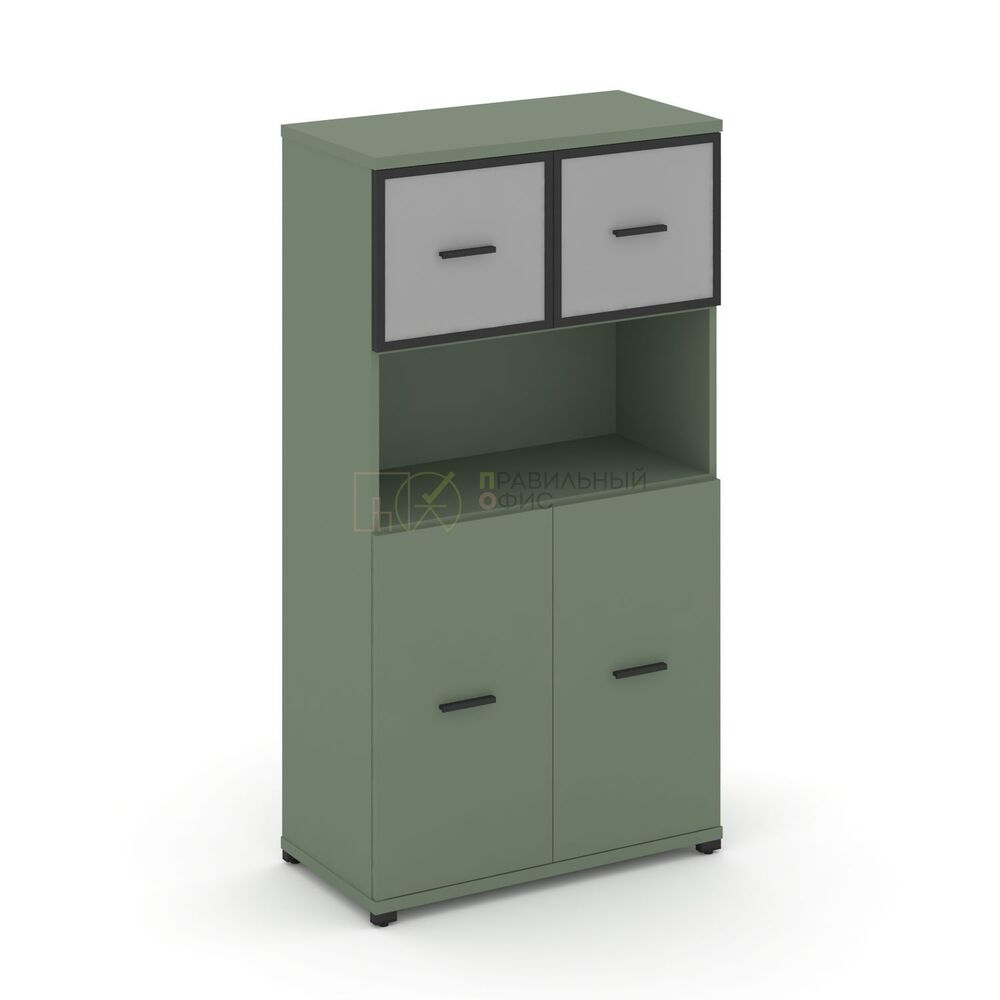 Шкаф одна широкая секция, 4 ниши