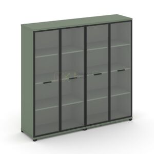 Шкаф две широкие секции, 4 ниши