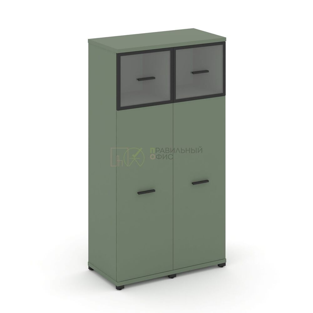 Шкаф две узкие секции, 4 ниши