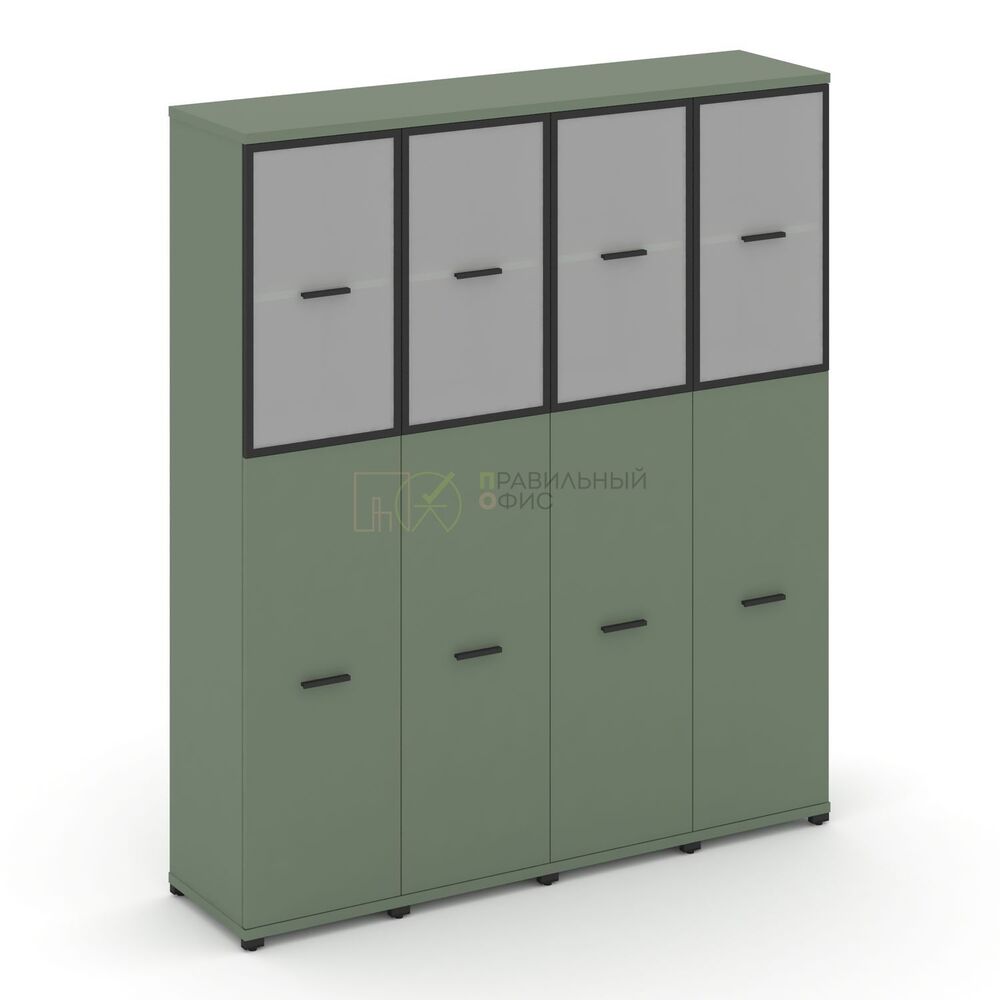 Шкаф четыре узкие секции, 5 ниш