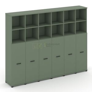 Шкаф шесть узких секций, 5 ниш