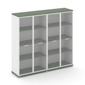 Шкаф две широкие секции, 4 ниши