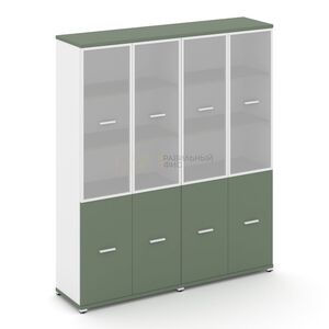 Шкаф две широкие секции, 5 ниш