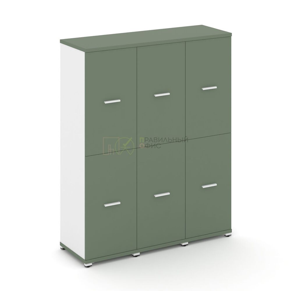 Шкаф три узкие секции, 4 ниши