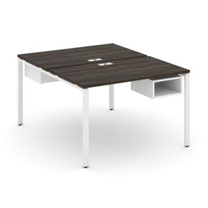 Рабочая станция двухсторонняя с подвесными тумбами на 2 места