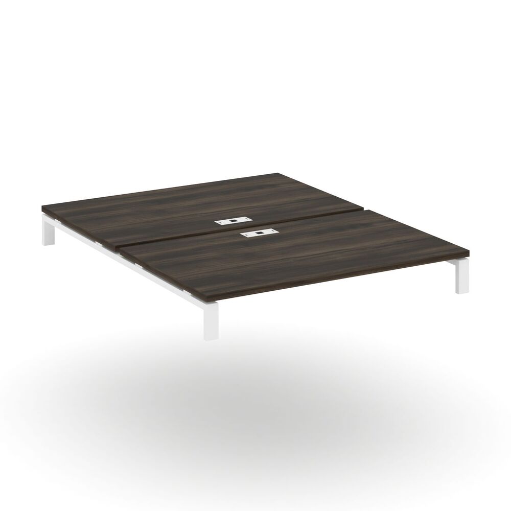 Двойной стол надставка на две опорные тумбы