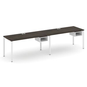 Рабочая станция односторонняя с подвесными тумбами на 2 места