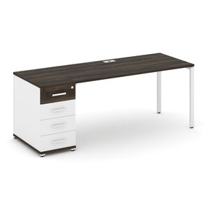 Стол рабочий с одной опорной тумбой