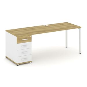 Стол рабочий с одной опорной тумбой