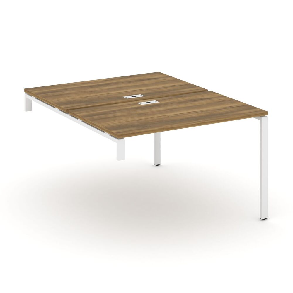 Двойной стол надставка на опорную тумбу