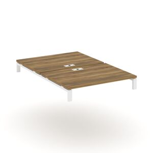 Двойной стол надставка на две опорные тумбы