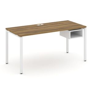 Стол рабочий с подвесной тумбой c одной открытой нишей