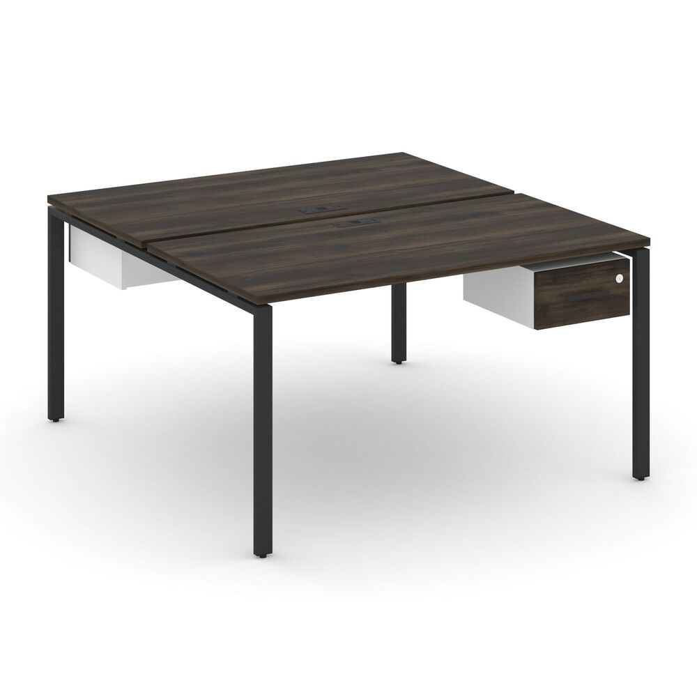 Рабочая станция двухсторонняя с подвесными тумбами на 2 места