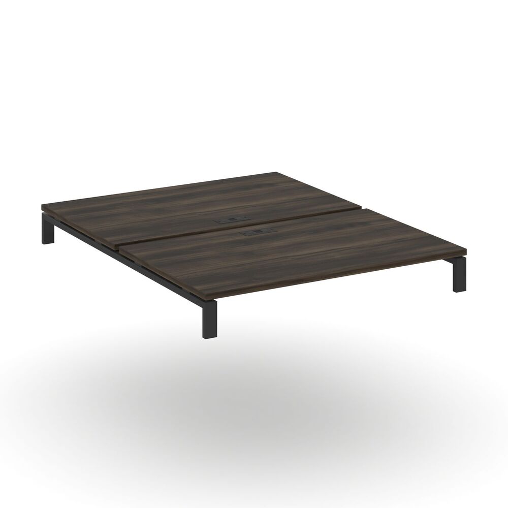 Двойной стол надставка на две опорные тумбы