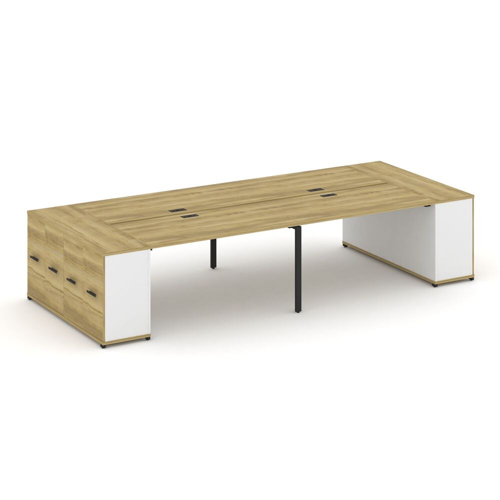 Рабочая станция с опорными распашными шкафоми