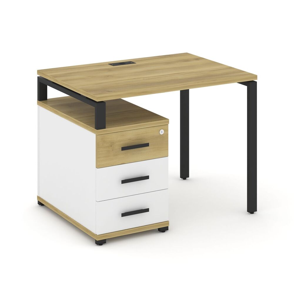 Стол письменный с одной опорной тумбой