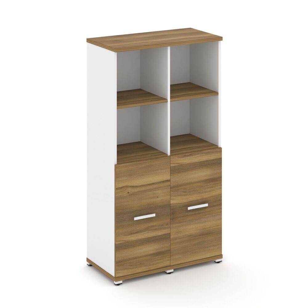 Шкаф две узкие секции, 4 ниши