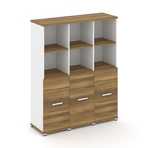 Шкаф три узкие секции, 4 ниши