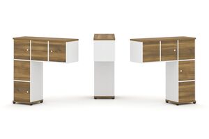 Надставка низкая + (Задняя стенка - 5 шт) + (Распашной фасад - 5 шт)