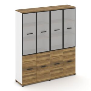 Шкаф две широкие секции, 5 ниш