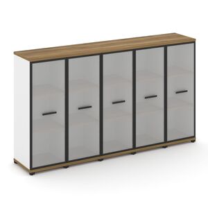 Шкаф пять узких секций, 3 ниши