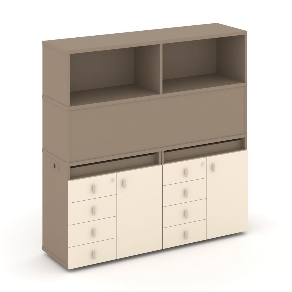 Набор №4. Тумба двойная+высокая надставка