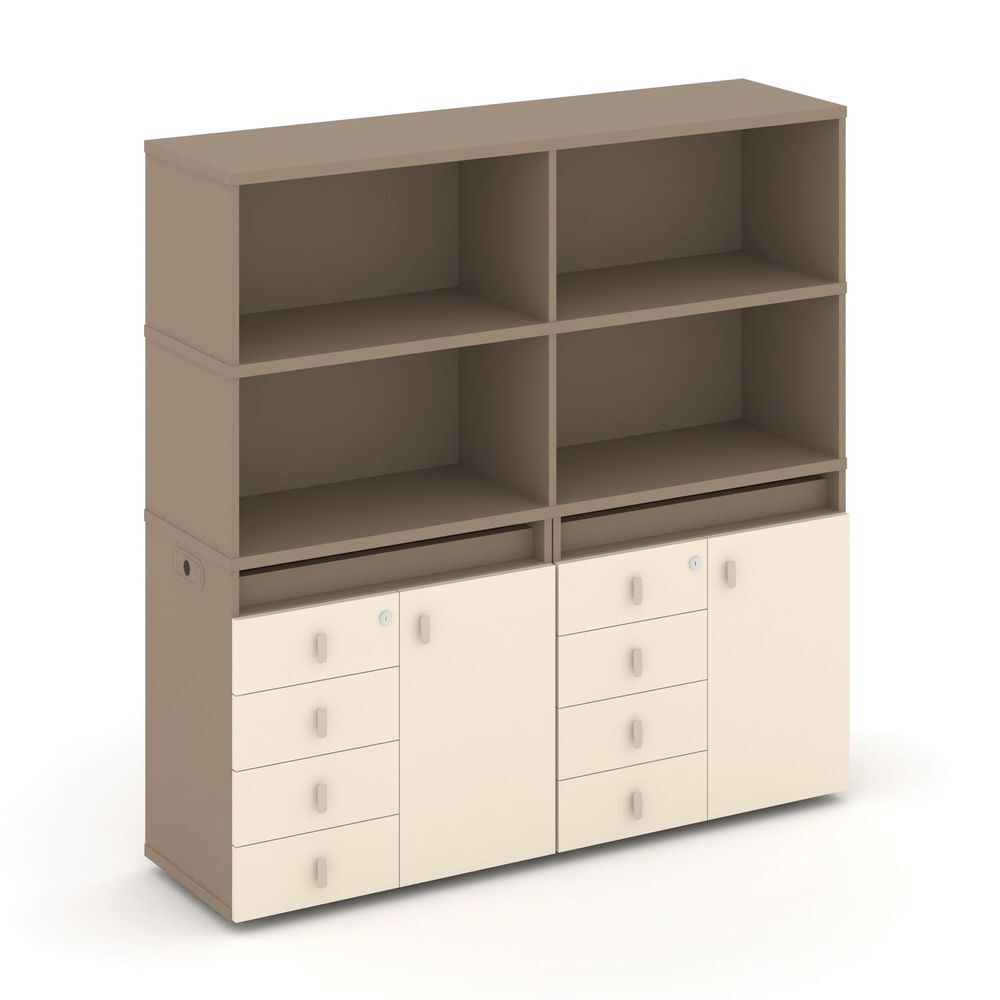 Набор №4. Тумба двойная+высокая надставка