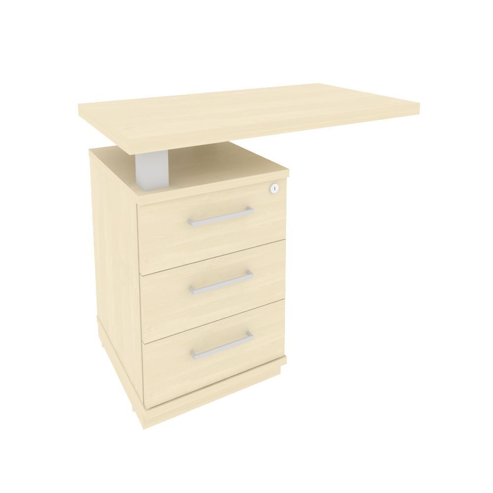 Тумба приставная с топом левая