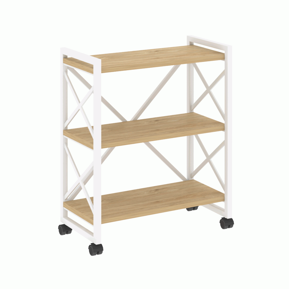Стеллаж на колесных опорах-3 полки