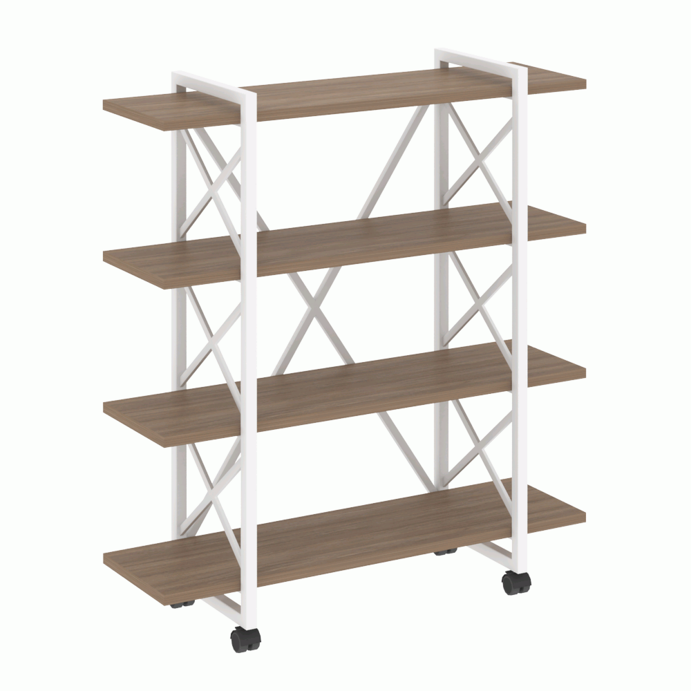 Стеллаж на колесных опорах-4 полки