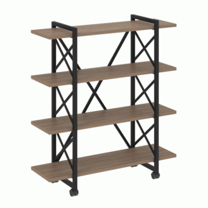 Стеллаж на колесных опорах-4 полки
