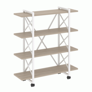 Стеллаж на колесных опорах-4 полки