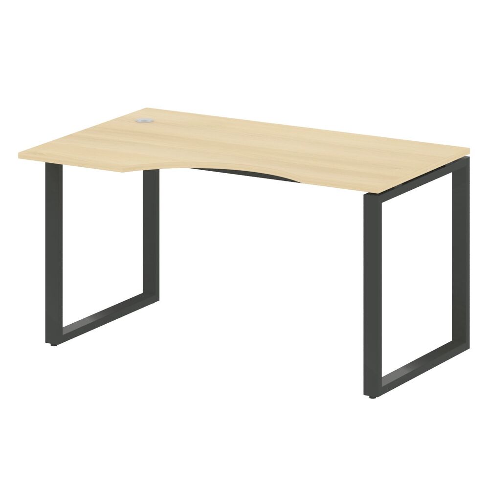 Стол криволинейный левый на О-образном м/к