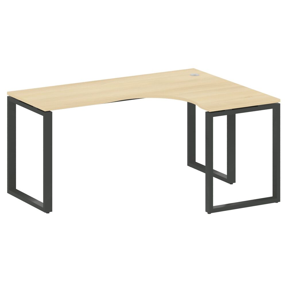 Стол криволинейный правый на О-образном м/к