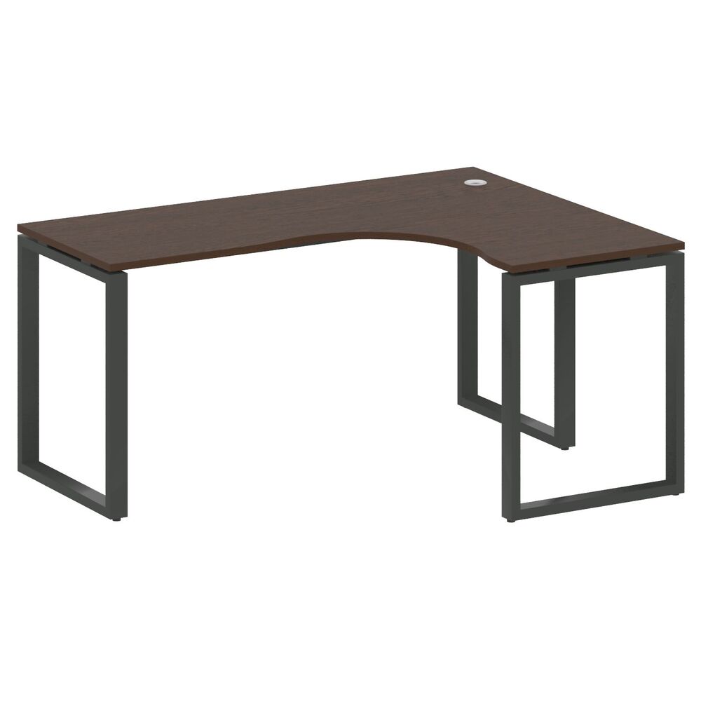 Стол криволинейный правый на О-образном м/к