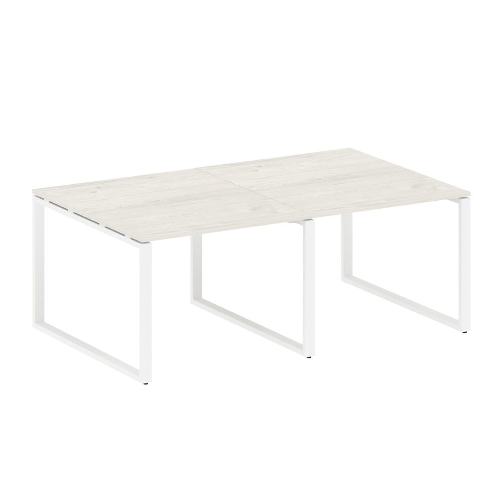 Переговорный стол (2 столешницы) на О-образном м/к