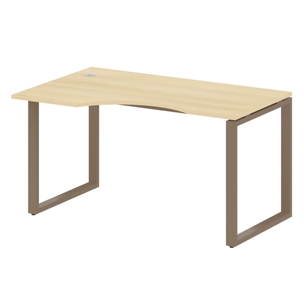 Стол криволинейный левый на О-образном м/к