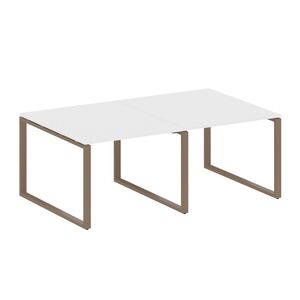 Переговорный стол (2 столешницы) на О-образном м/к