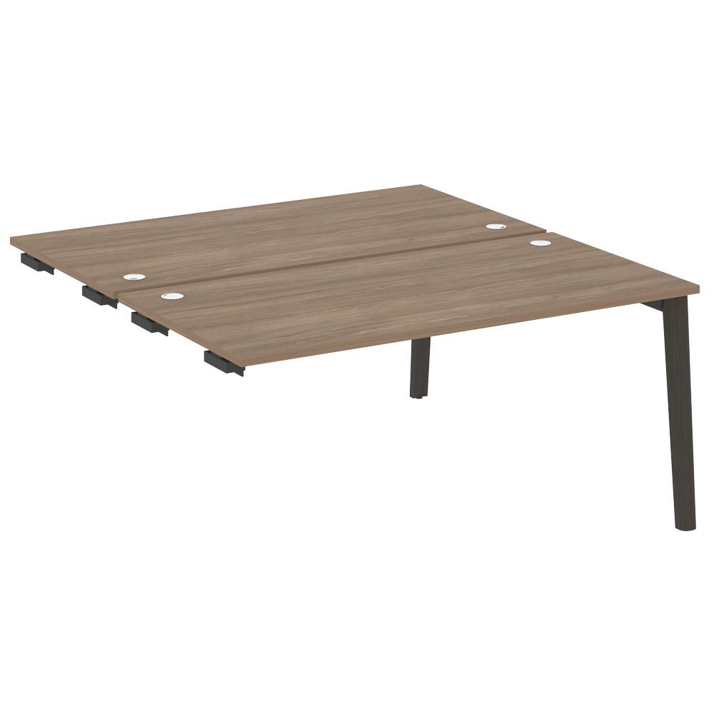 Стол-приставка двойной к опорным элементам (опоры - массив дерева)