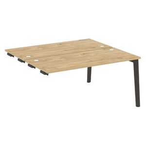 Стол-приставка двойной к опорным элементам (опоры - массив дерева)